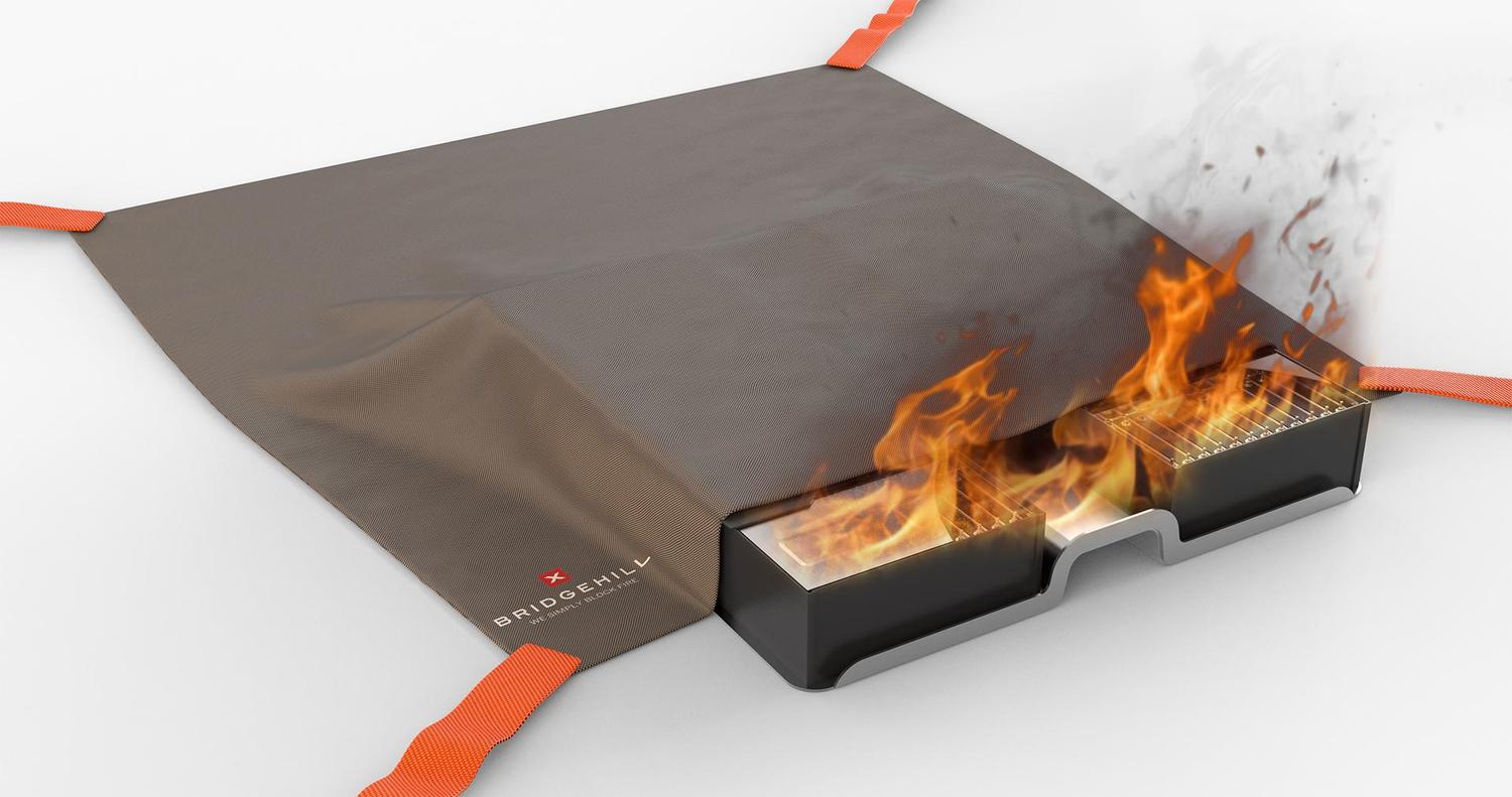 Couverture anti-feu lithium pour bac à batterie